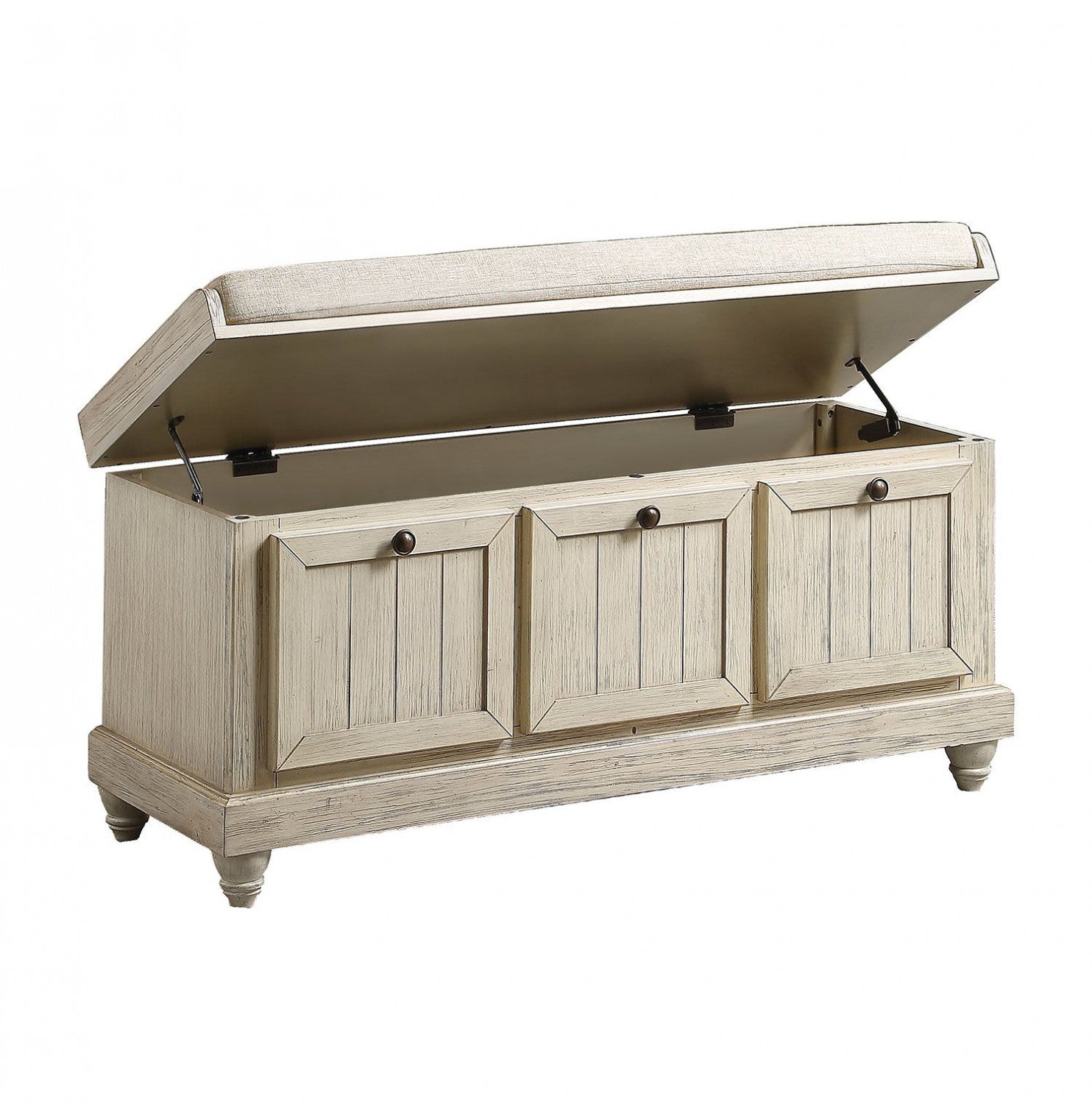 Woodwell Bench - Antique White