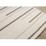 Sasha Soft Modern Lines Area Rug - Cream - 5' X 8'