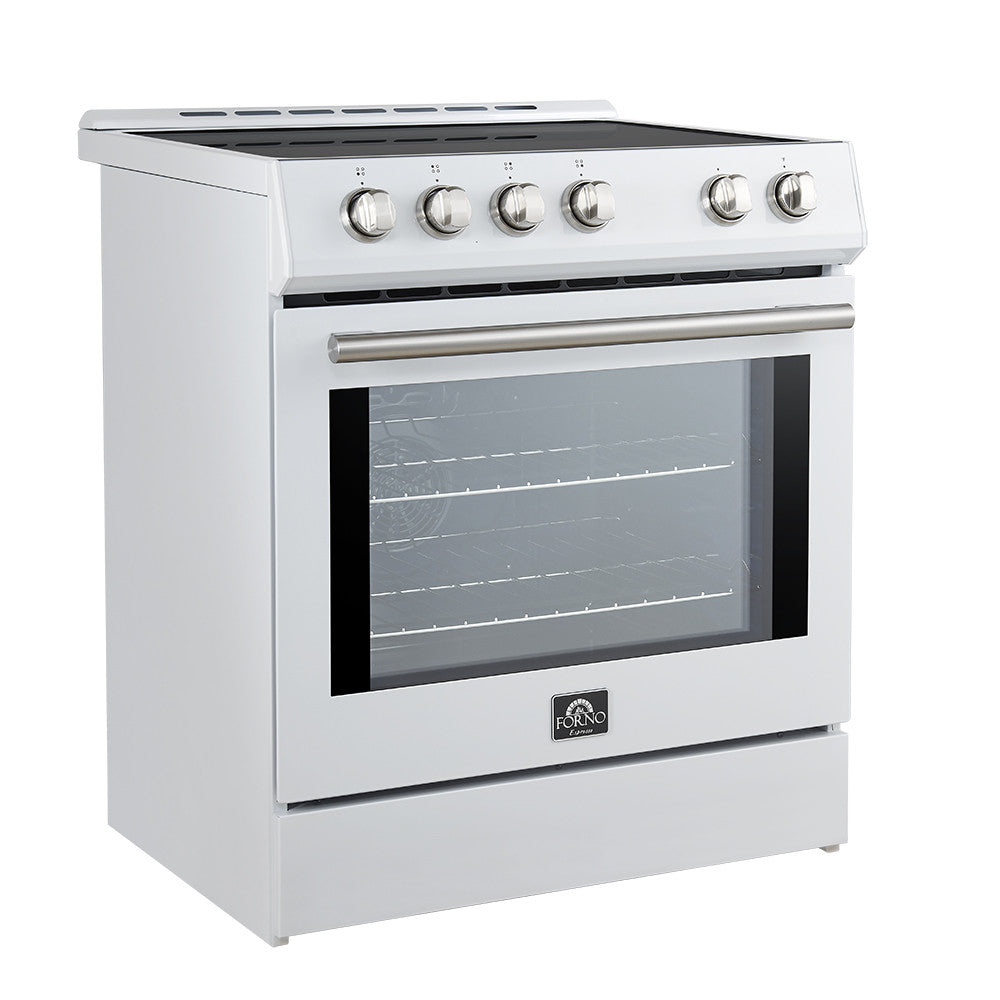 Forno Leonardo White Slide-in Induction Range (5.0 Cu. Ft.) - FFSIN0982-30WHT