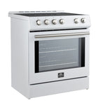 Forno Leonardo White Slide-in Induction Range (5.0 Cu. Ft.) - FFSIN0982-30WHT