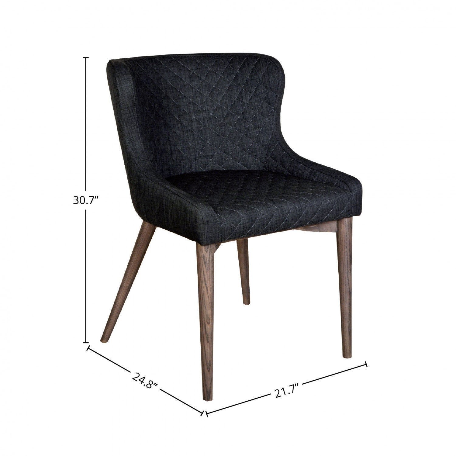 Lunvik Dining Chair - Dark Grey - Set of Two