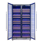 Forno Vernazza 40" Stainless Steel 166 Bottle Dual Zone Wine Cellar (25 Cu. Ft.) - FWCDR6642-40S