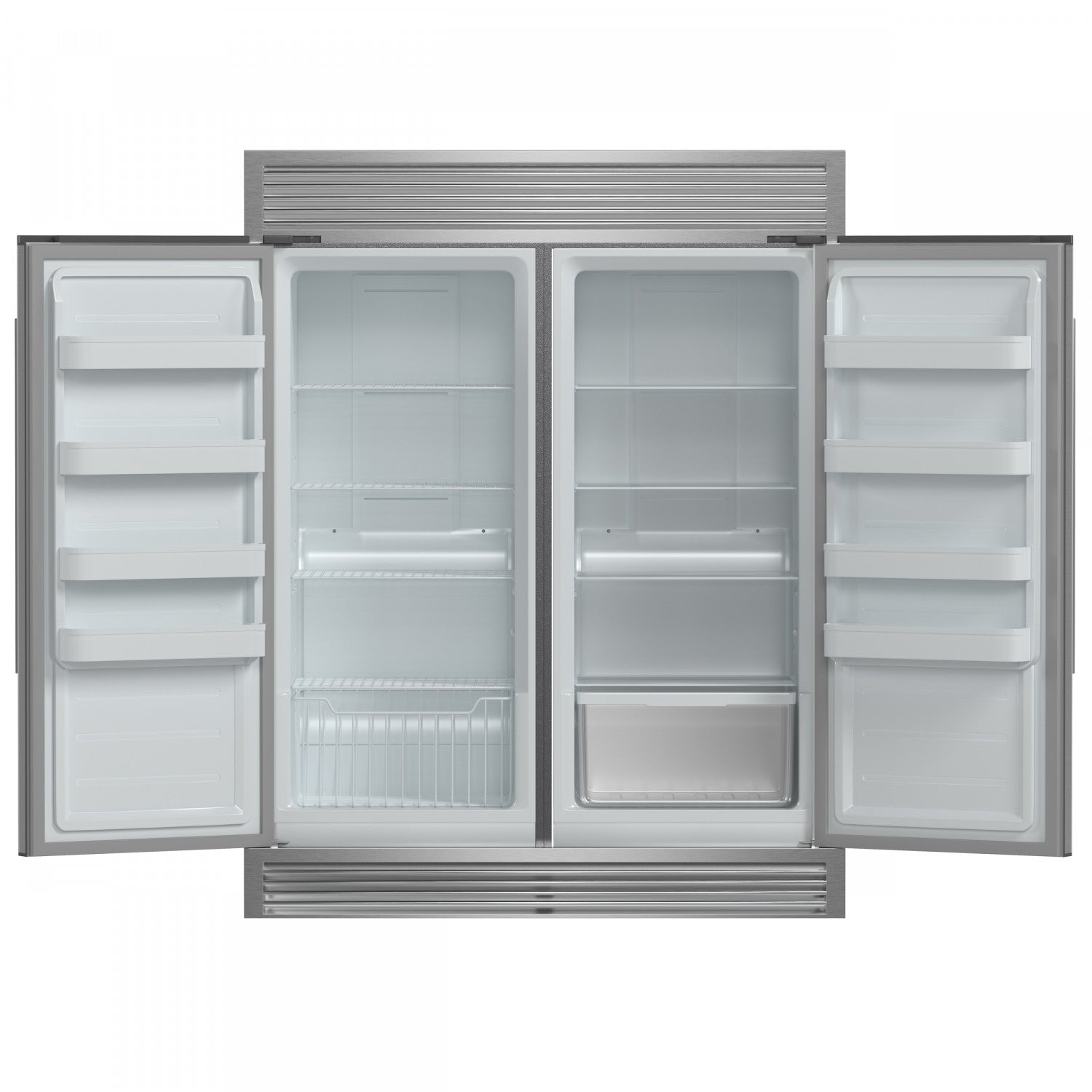 Forno Rizzuto 56" Stainless Steel 2-piece Convertible Refrigerator/Freezer (27.6 Cu. Ft.) - FFFFD1933-60S