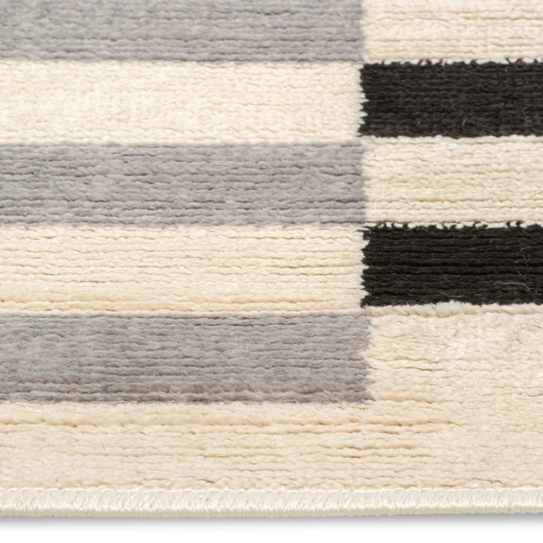 Urbane Lines Rug - 5' x 8' - Grey/Black