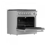 Forno Marco 36" Stainless Steel Freestanding Gas Range (5.36 Cu. Ft.) - FFSGS6277-36
