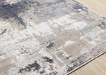 Logan Casual Contemporary Area Rug - 8' X 11' - Cream/Blue/Grey
