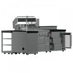 Forno Bulnes Black Countertop Outdoor Kitchen with 40" 84,000 BTU BBQ and Beverage Centre - FODKT2520BLK