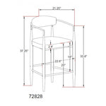 Callum Counter Stool - Beige - Set of Two