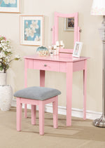 Kyrie Vanity Table Set - Pink