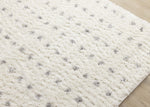 Palmer Casual Contemporary Speckled Area Rug - White Grey - 8' X 11'