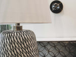 Silvane Swirl Lamp - Beige/Black