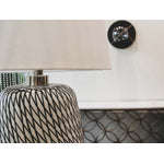 Silvane Swirl Lamp - Beige/Black