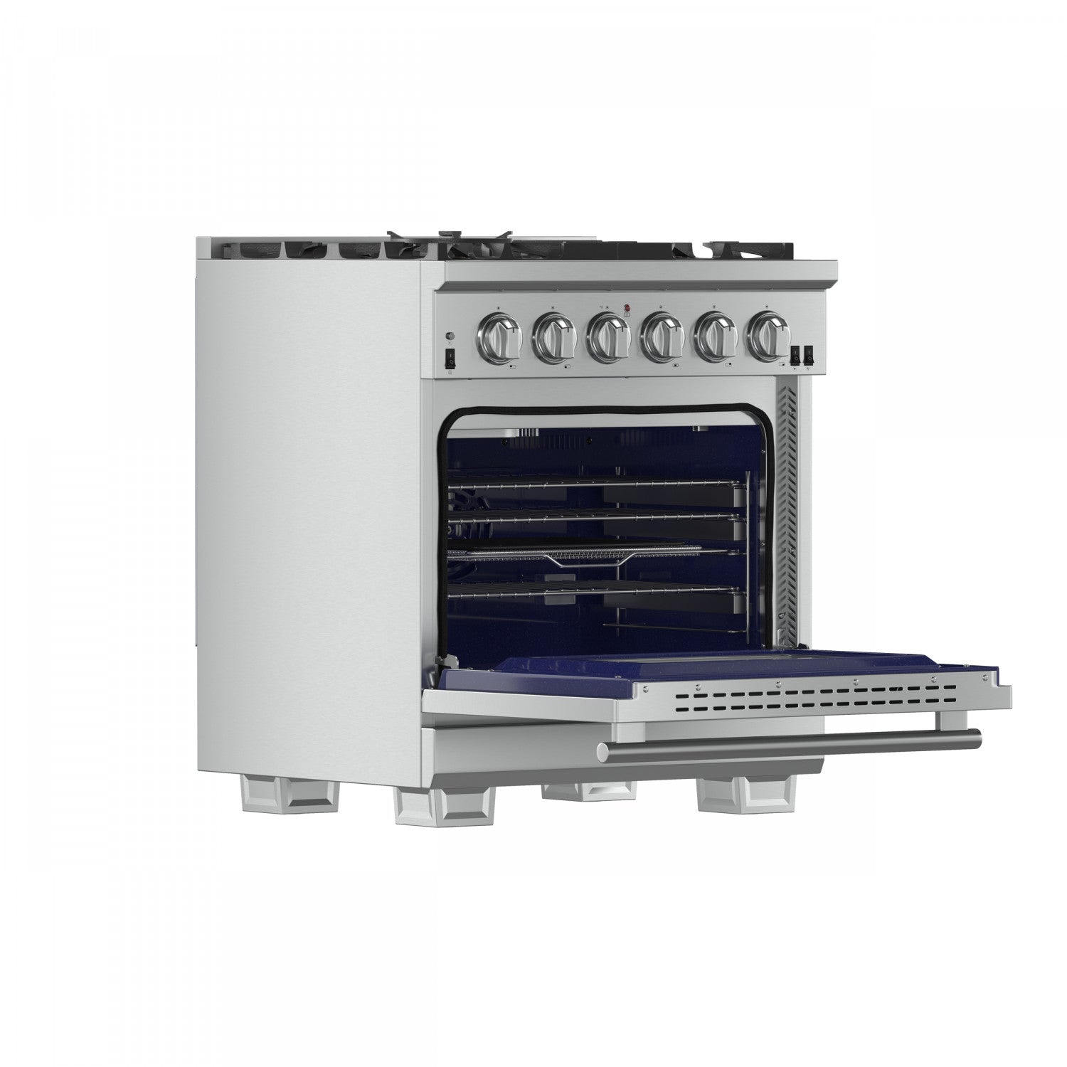Forno Capriasca 30" Stainless Steel Freestanding Gas Range (4.32 Cu. Ft.) - FFSGS6260-30