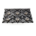 Forno Capriasca 36" Stainless Steel Dual Fuel Range With True Convection (5.36 Cu. Ft.) - FFSGS6187-36