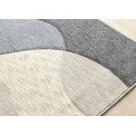 Recycled Polyester Modern Teardrop Area Rug - Blue Grey - 5' X 8'