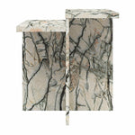 Brielle Accent Table - Faux Onyx Marble