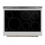 Forno Paolo 36" White Freestanding Electric Range With True Convection (5.44 Cu. Ft.) - FFSEL6011-36WHT