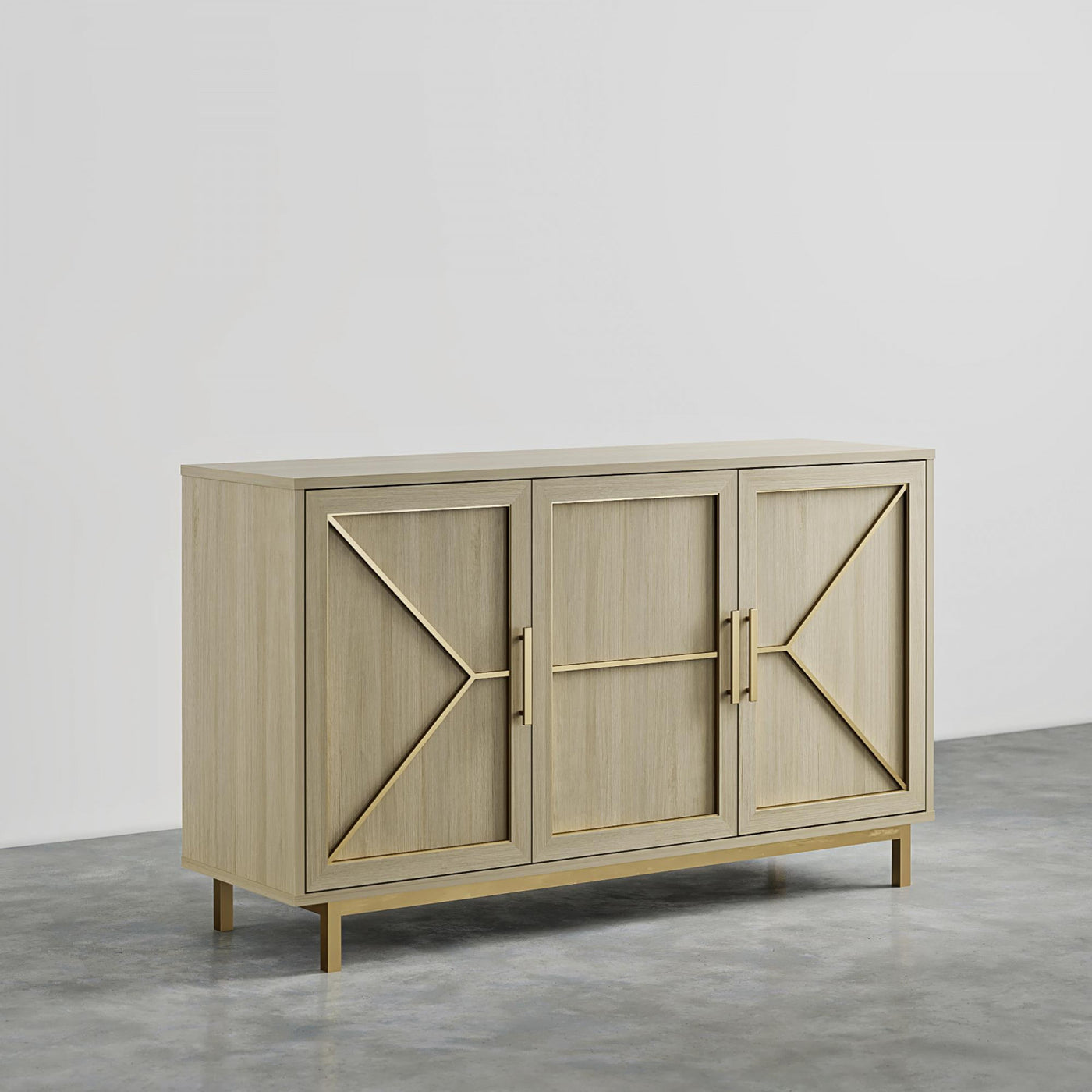 Neely Wide Accent Cabinet - Pale Oak