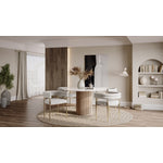 Brantley Dining Chair - Cream/Gold - Set of Two
