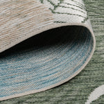 Marbella Floral Outdoor Rug - 6' x 9' - Green