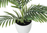 28" Palm Tree With 6" White Pot - Green