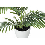 28" Palm Tree With 6" White Pot - Green
