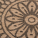 Avanos Medallion Indoor/Outdoor Rug - 6ft Round - Beige/Black