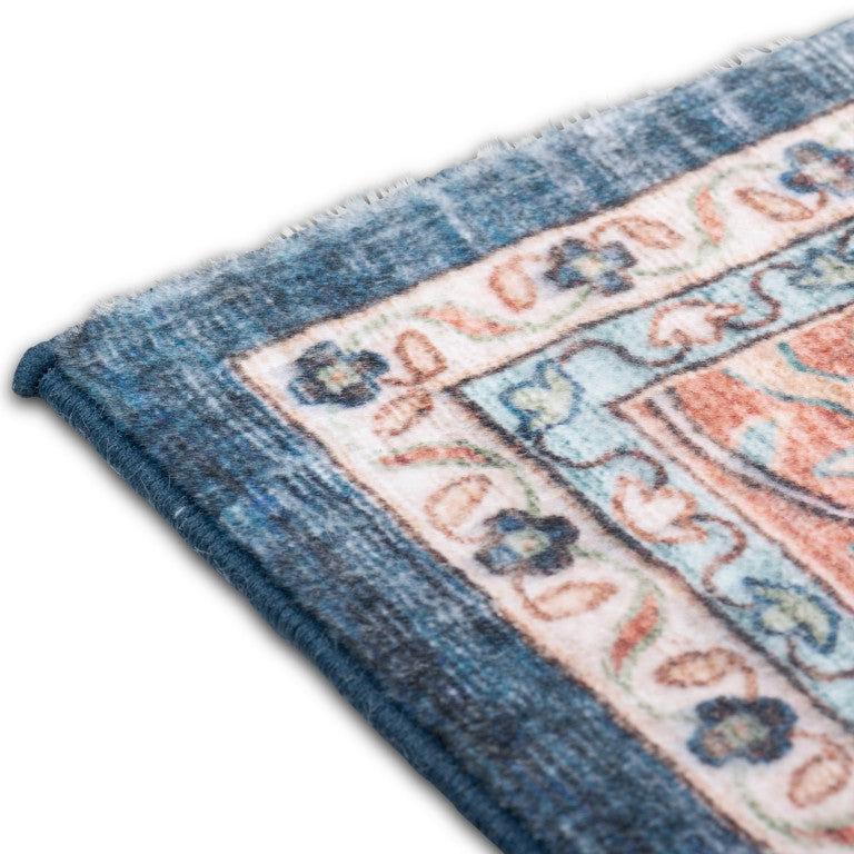 Touch Traditional Rug - 6' x 9' - Red/Blue