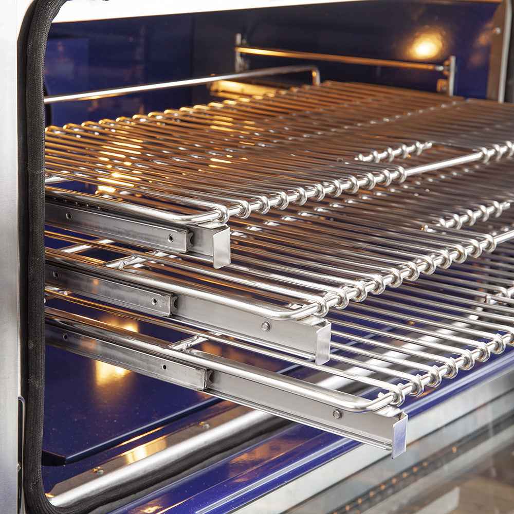 Forno Premium Stainless Steel Kitchen Package with 36" Range and Side-by-Side Refrigerator - FBDL-019-02CAUS