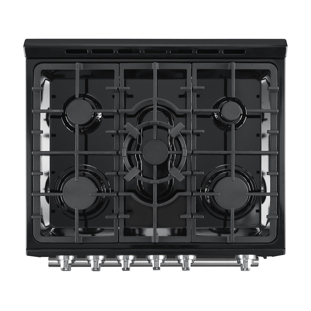 Forno Leonardo 30" Black Freestanding Gas Range (5.0 Cu. Ft.) - FFSGS1116-30BLK