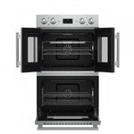 Forno Asti Stainless Steel 30" French Door Double Wall Oven With Dual True Convection And Air Fry (7.36 Cu. Ft.) - FBOEL1340-30