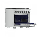 Forno Capriasca 36" Stainless Steel Freestanding Gas Range (5.36 Cu. Ft.) - FFSGS6260-36