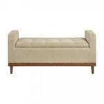 Elayne Ottoman Bench - Light Brown