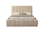 Lotus King Bed - Beige