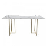 Astor Dining Table - White Marble/Gold