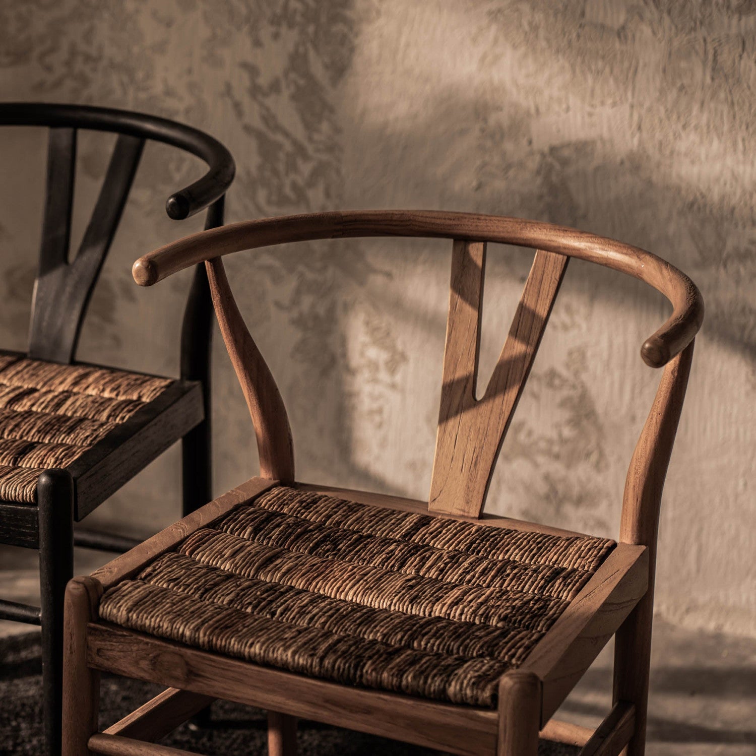 Bayan Caterpillar Twin Chair - Natural