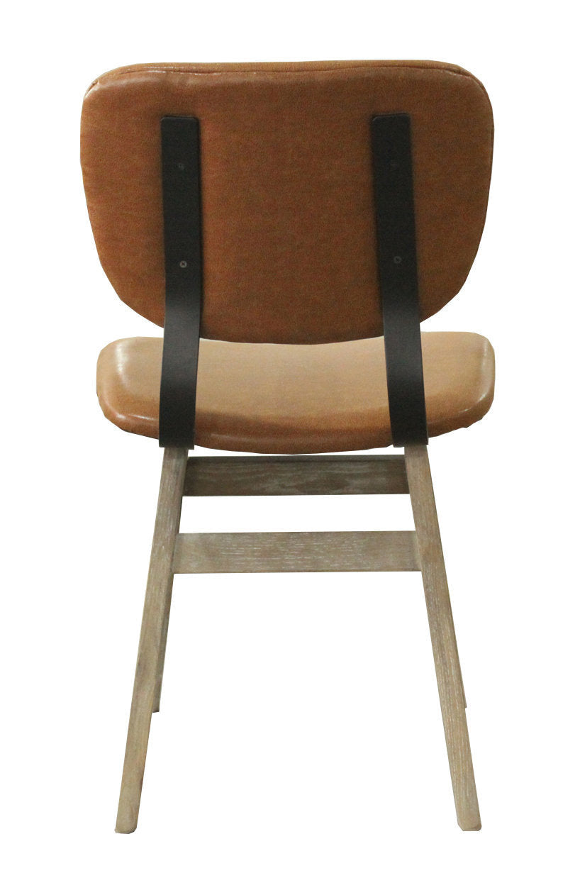 Lamarthe Dining Chair - Tan Brown - Set of Two