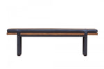 Haldra Upholstered Bench - Black/Brown