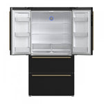 Forno Moena Black Counter-Depth French Door Refrigerator with Ice Maker (19.2 Cu. Ft.) - FFRBI1820-36BLK