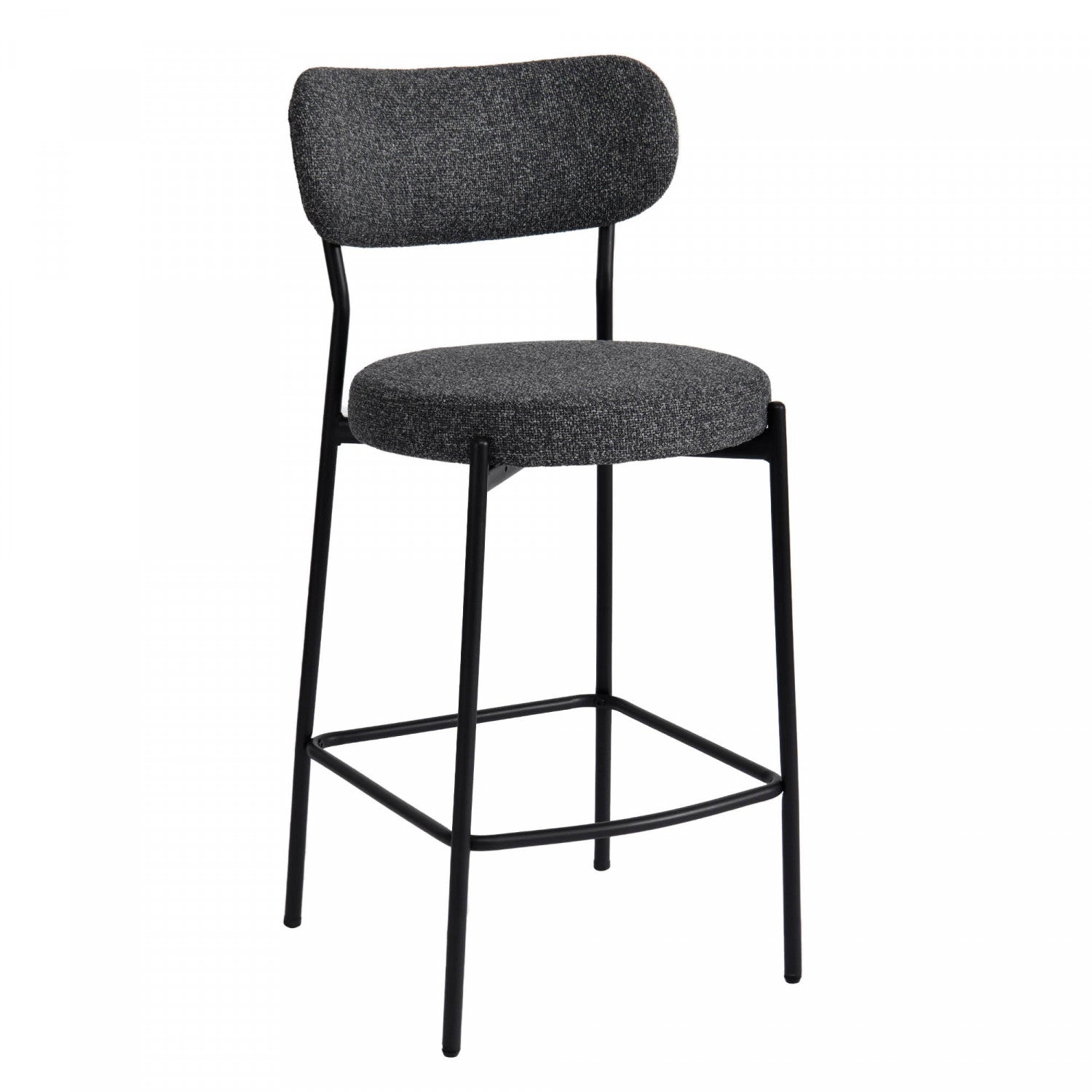 Eldra Counter Stool - Dark Grey - Set of Two