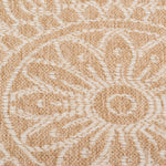 Avanos Medallion Indoor/Outdoor Rug - 6ft Round - Beige/White