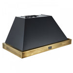 Forno Vittorio Black 48" 600 CFM Wall Mounted Range Hood - FRHWM5078-48BLK