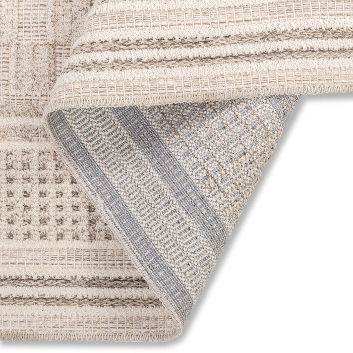 Naturale Bordered Rug - 5' x 8' - Beige