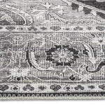 Aura Traditional Rug - 6' x 9' - Black /White