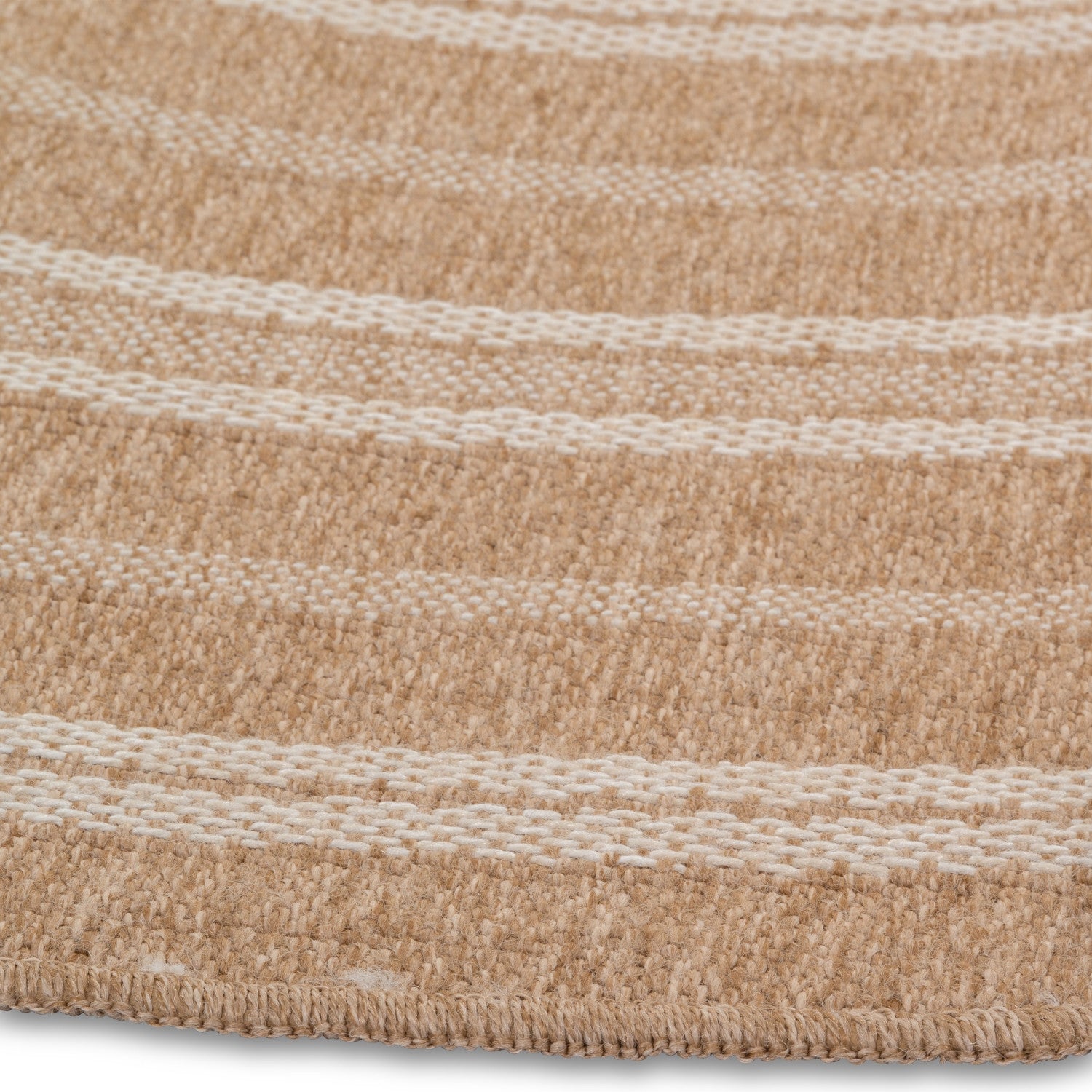 Avanos Circles Indoor/Outdoor Rug - 6ft Round - Beige/White
