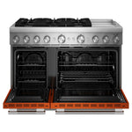 KitchenAid Scorched Orange Slide-In Range (6 cu. ft.) - KFDD948SSC