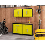 Lunde 5-Piece Garage Set - Matte Black/Yellow