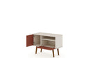 Otuken 35" TV Stand - Off White/Terracotta