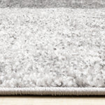 Elise Modern Geometric Area Rug - Grey Black White - 8' X 11'