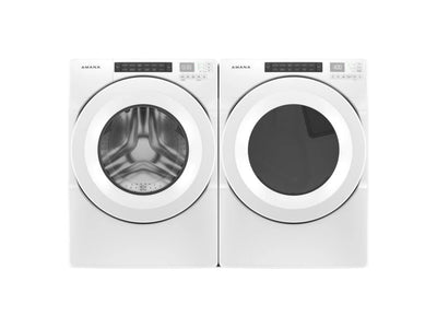 Amana White Front-Load Washer (5.0 cu. ft.) & Electric Dryer (7.4 cu. ft.) - NFW5800HW/YNED5800HW